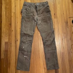 Men’s Carhartt Double Knee Canvas Pants, 31x34